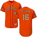 Custom Fan-Made Brian McCann Houston Astros #16 Orange 2018 Baseball Jersey