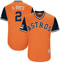 Custom Fan-Made Alex Breg Breg Houston Astros #2 Orange 2018 Baseball Jersey