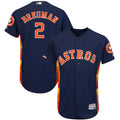 Custom Fan-Made Alex Bregman Houston Astros #2 Navy Baseball Jersey