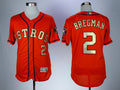 Custom Fan-Made Alex Bregman Houston Astros #2 Orange 2017 Baseball Jersey
