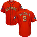 Custom Fan-Made Alex Bregman Houston Astros #2 Orange 2018 Baseball Jersey