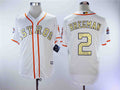 Custom Fan-Made Alex Bregman Houston Astros #2 White 2018 Baseball Jersey