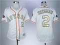 Custom Fan-Made Alex Bregman Houston Astros #2 White 2018 Baseball Jersey