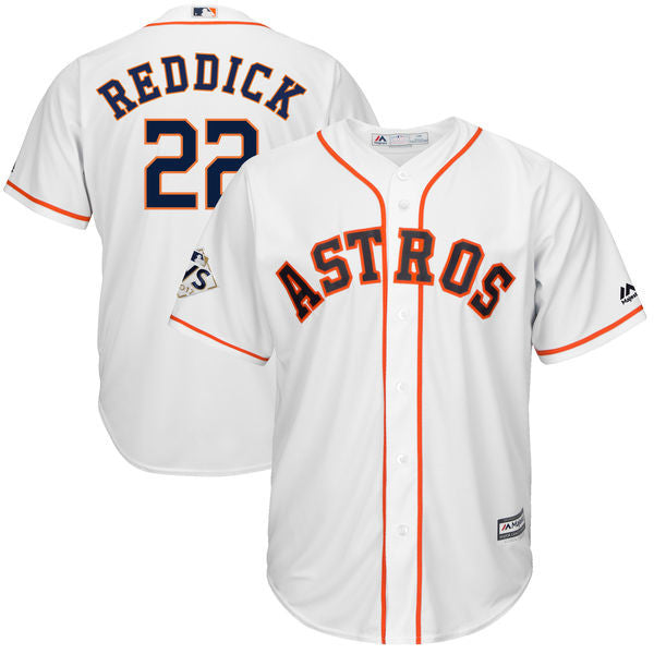Custom Fan-Made Josh Reddick Bound Houston Astros #22 White 2017 Baseball Jersey