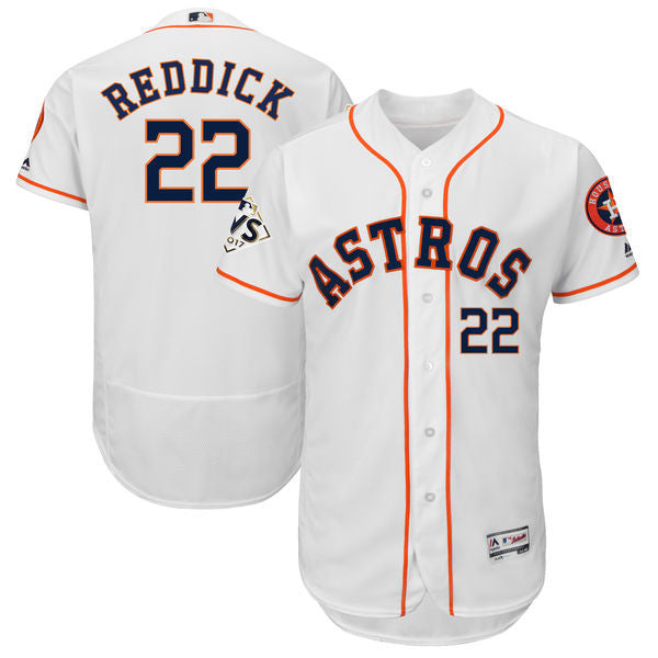 Custom Fan-Made Josh Reddick Bound Houston Astros #22 White 2017 Baseball Jersey