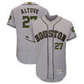 Custom Fan-Made Jose Altuve Houston Astros #27 Grey 2018 Baseball Jersey