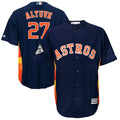 Custom Fan-Made Jose Altuve Bound Houston Astros #27 Navy 2017 Baseball Jersey