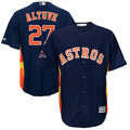 Custom Fan-Made Jose Altuve Houston Astros #27 Navy 2017 Baseball Jersey
