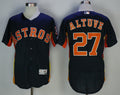 Custom Fan-Made Jose Altuve Houston Astros #27 Navy Baseball Jersey