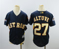Custom Fan-Made Jose Altuve Houston Astros #27 Navy 2018 Baseball Jersey