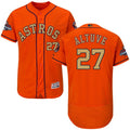 Custom Fan-Made Jose Altuve Houston Astros #27 Orange 2018 Baseball Jersey