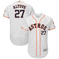 Custom Fan-Made Jose Altuve Houston Astros #27 White Baseball Jersey
