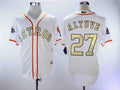 Custom Fan-Made Jose Altuve Houston Astros #27 White 2018 Baseball Jersey