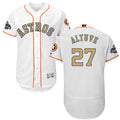 Custom Fan-Made Jose Altuve Houston Astros #27 White 2018 Baseball Jersey