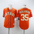 Custom Fan-Made Justin Verlander Houston Astros #35 Orange 2018 Baseball Jersey