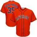 Custom Fan-Made Justin Verlander Houston Astros #35 Orange Baseball Jersey