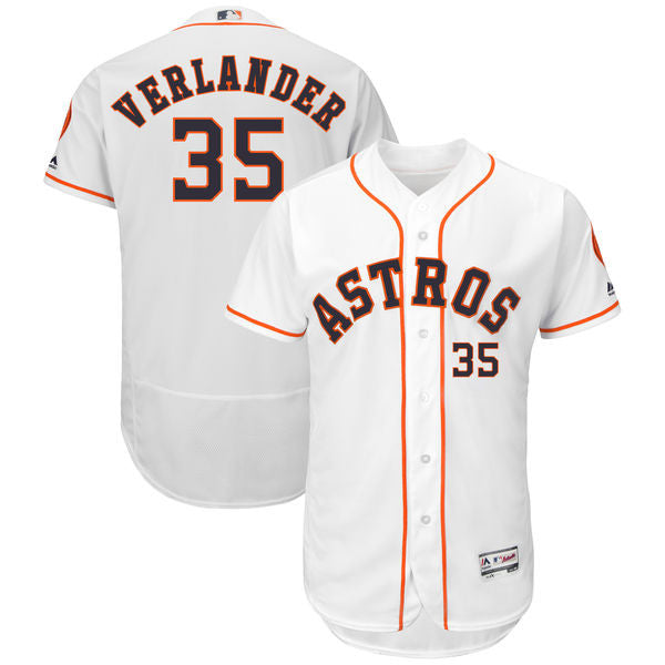 Custom Fan-Made Justin Verlander Houston Astros #35 White Baseball Jersey