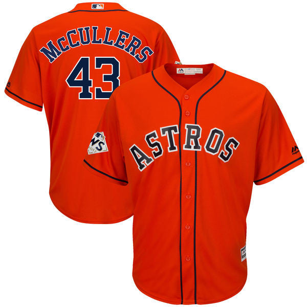 Custom Fan-Made Lance McCullers Jr. Bound Houston Astros #43 Orange 2017 Baseball Jersey