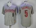 Custom Fan-Made Jeff Bagwell Houston Astros #5 Grey Baseball Jersey