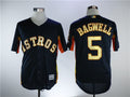 Custom Fan-Made Jeff Bagwell Houston Astros #5 Navy 2018 Baseball Jersey