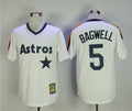 Custom Fan-Made Jeff Bagwell Houston Astros #5 White Baseball Jersey