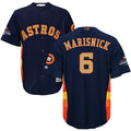 Custom Fan-Made Jake Marisnick Houston Astros #6 Navy 2018 Baseball Jersey