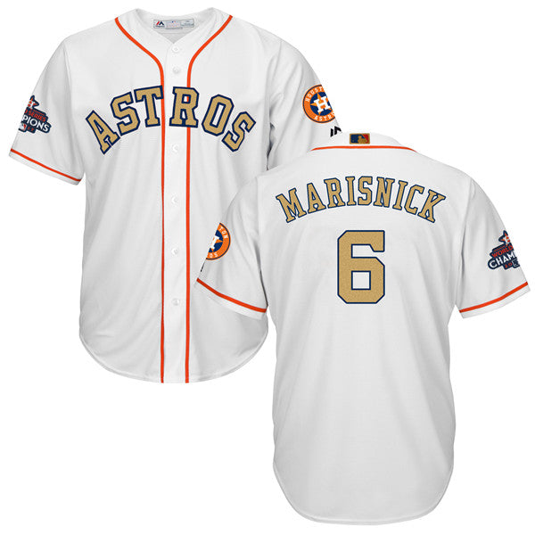 Custom Fan-Made Jake Marisnick Houston Astros #6 White 2018 Baseball Jersey