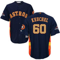Custom Fan-Made Dallas Keuchel Houston Astros #60 Navy 2018 Baseball Jersey