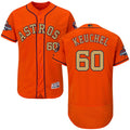 Custom Fan-Made Dallas Keuchel Houston Astros #60 Orange 2018 Baseball Jersey