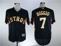 Custom Fan-Made Craig Biggio Houston Astros #7 Navy 2018 Baseball Jersey