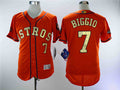 Custom Fan-Made Craig Biggio Houston Astros #7 Orange 2018 Baseball Jersey