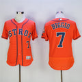 Custom Fan-Made Craig Biggio Houston Astros #7 Orange Baseball Jersey