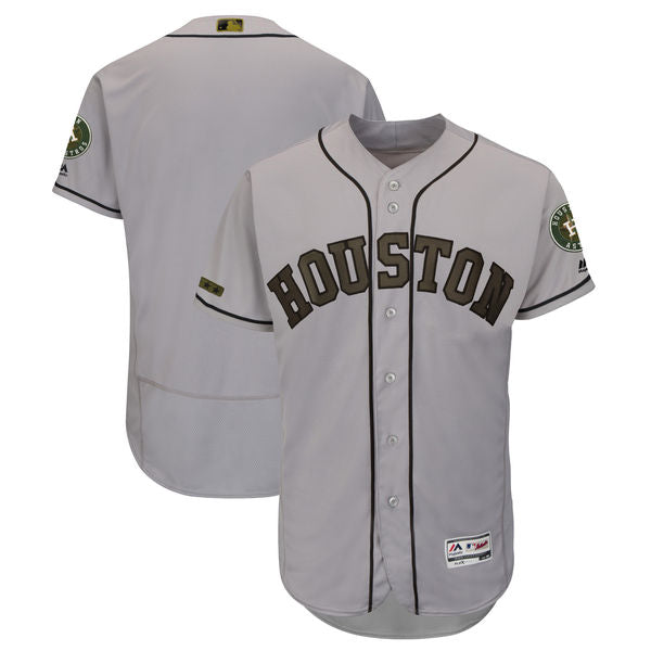 Custom Fan-Made Gray 2018 Houston Astros Baseball Jersey Houston Astros Grey 2018 Baseball Jersey
