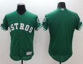 Custom Fan-Made Celtic Green Houston Astros Baseball Jersey Houston Astros Green Baseball Jersey