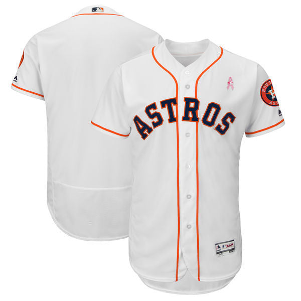 Custom Fan-Made White 2018 Houston Astros Baseball Jersey Houston Astros White 2018 Baseball Jersey