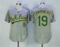 Custom Fan-Made Bert Campaneris Oakland Athletics #19 Grey Baseball Jersey