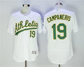 Custom Fan-Made Bert Campaneris Oakland Athletics #19 White Baseball Jersey