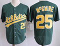 Custom Fan-Made Mark McGwire Oakland Athletics #25 Green Baseball Jersey