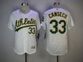 Custom Fan-Made Jose Canseco Oakland Athletics #33 White Baseball Jersey
