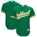 Custom Fan-Made Blan Kelly Green Oakland Athletics Baseball Jersey Oakland Athletics Green Baseball Jersey