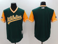Custom Fan-Made Green 2018 Oakland Athletics Baseball Jersey Oakland Athletics Green 2018 Baseball Jersey