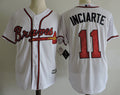 Custom Fan-Made Ender Inciarte Atlanta Braves #11 White Baseball Jersey