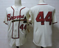 Custom Fan-Made Atlanta Braves #44 Baseball Jersey