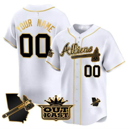 Custom A.Braves Atliens Vapor Premier Limited V2 篓C All Stitched Baseball Jerseys