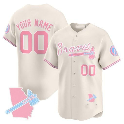 Custom pink baseball jersey back view | GameDay Jerseys