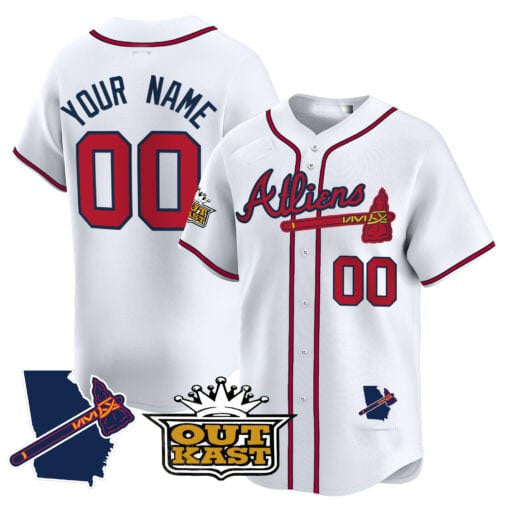 Custom A.Braves Atliens Vapor Premier Limited V2 篓C All Stitched Baseball Jerseys