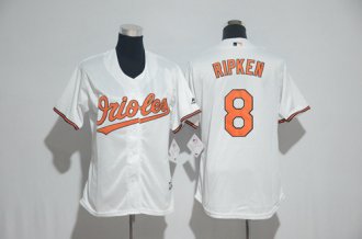Custom Fan-Made Women Cal Ripken Baltimore Orioles #8 Baseball Jersey