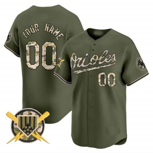 Custom B.Orioles Armed Forces Day Vapor Premier Limited 篓C All Stitched Baseball Jerseys