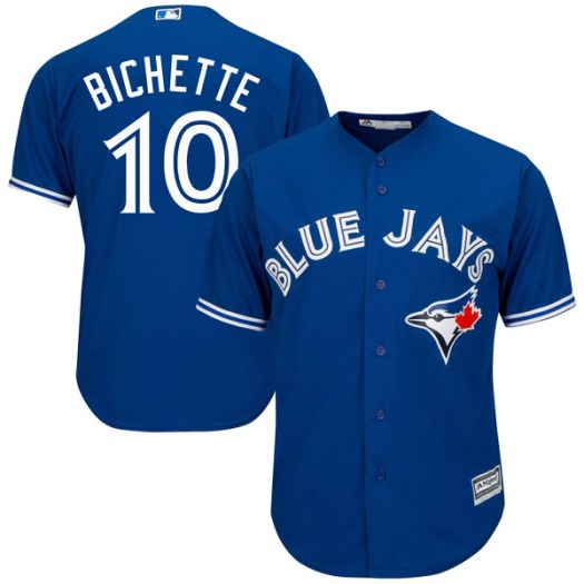 Custom Fan-Made Bo Bichette Toronto Blue Jays #10 Blue Baseball Jersey