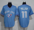 Custom Fan-Made Kevin Pillar Cooperstown Toronto Blue Jays #11 Blue Throwback Baseball Jersey